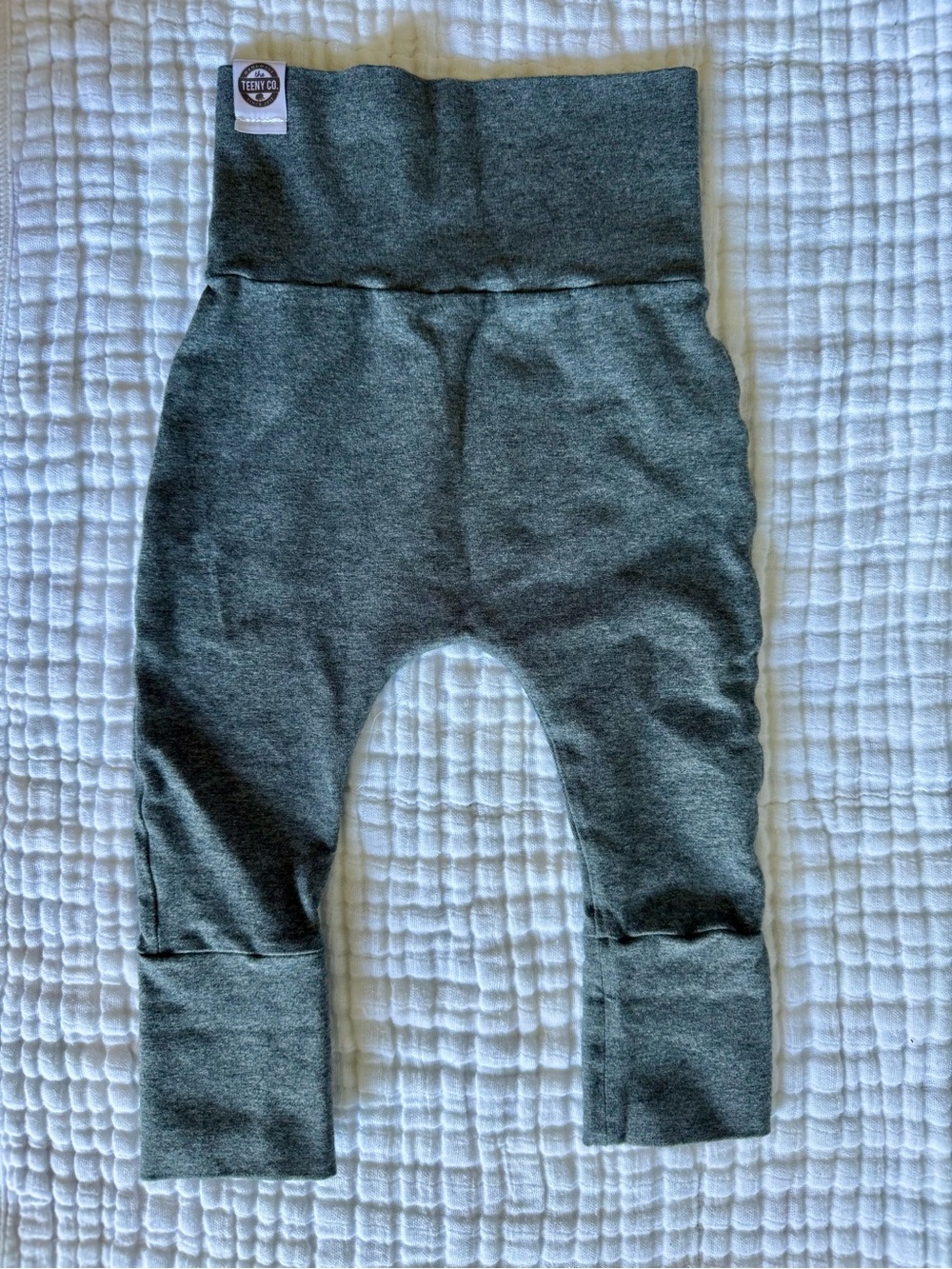 Cozy Kids Gray Harem Grow With Me Pants Handmade from Etsy
